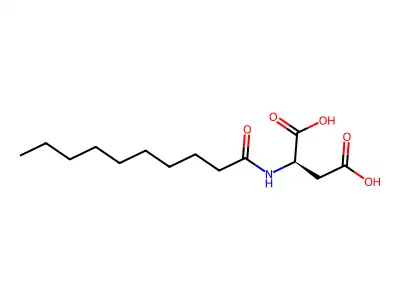 2-(decanoylamino)butanedioic Acid structure