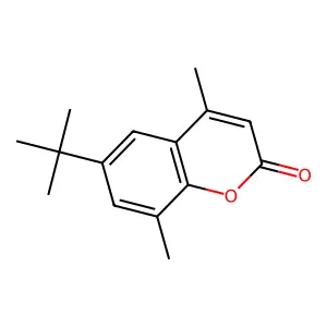 6-Tert-butyl-4,8-dimethylchromen-2-one structure