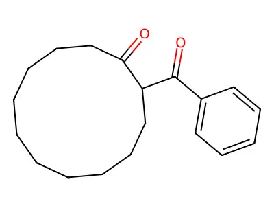 2-Benzoyl-1-cyclododecanone structure