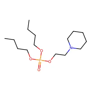 Phosphoric acid, dibutyl 2-piperidinoethyl ester structure