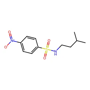 N-(3-methylbutyl)-4-nitrobenzenesulfonamide structure