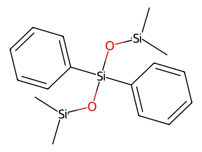 Bis(dimethylsilyloxy)-diphenylsilane structure