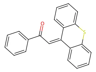 1-Phenyl-2-(9H-thioxanthen-9-ylidene)ethan-1-one structure
