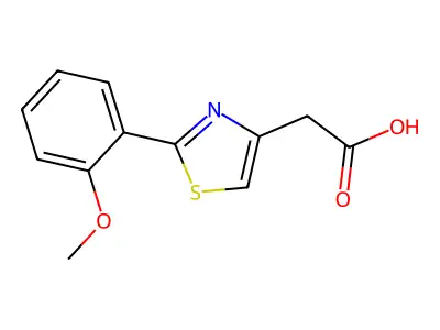 2-[2-(2-methoxyphenyl)-1,3-thiazol-4-yl]acetic Acid structure