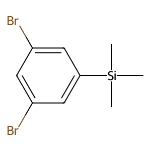3,5-Dibromo-1-trimethylsilylbenzene structure