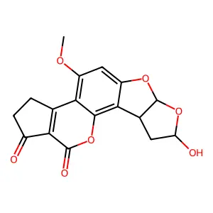 Aflatoxin B2A structure