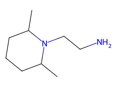 2-(cis-2,6-Dimethyl-1-piperidinyl)ethanamine structure