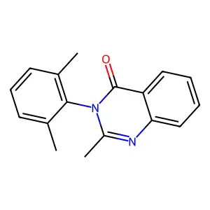 4(3H)-Quinazolinone, 2-methyl-3-(2,6-xylyl)- structure