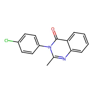 3-(4-Chlorophenyl)-2-methyl-4(3H)-quinazolinone structure