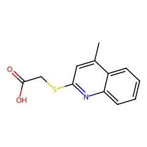 2-[(4-Methylquinolin-2-yl)sulfanyl]acetic acid structure