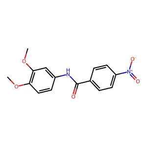 N-(3,4-dimethoxyphenyl)-4-nitrobenzamide structure