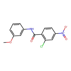 2-chloro-N-(3-methoxyphenyl)-4-nitrobenzamide structure