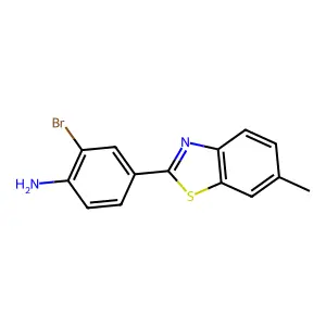 2-Bromo-4-(6-methyl-1,3-benzothiazol-2-yl)aniline structure