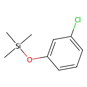 Silane, (3-chlorophenoxy)trimethyl- structure
