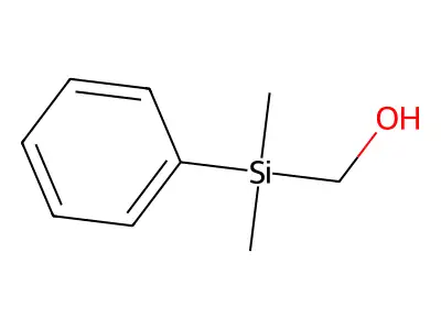 [Dimethyl(phenyl)silyl]methanol structure