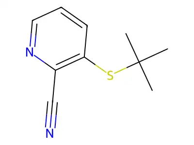 3-tert-Butylsulfanyl-pyridine-2-carbonitrile structure