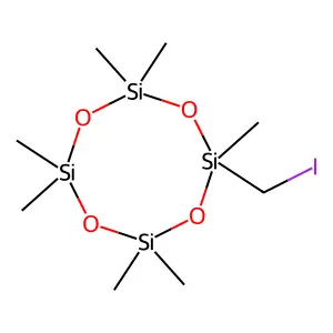 2-(Iodomethyl)-2,4,4,6,6,8,8-heptamethyl-1,3,5,7,2,4,6,8-tetraoxatetrasilocane structure