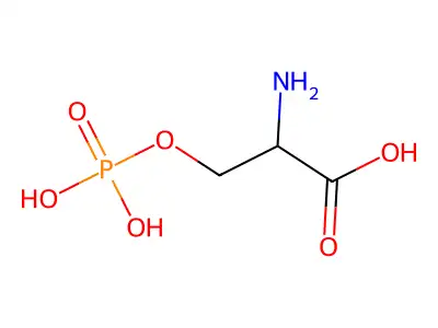 dl-O-磷酸丝氨酸 structure