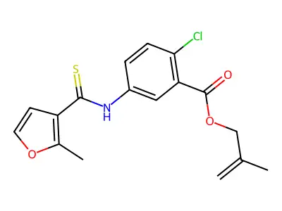 Furancarbothioanilide deriv. structure