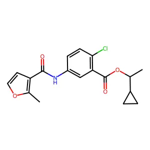 Furancarboxanilide deriv. structure