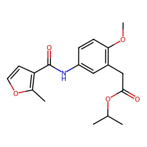 Furancarboxanilide deriv. structure
