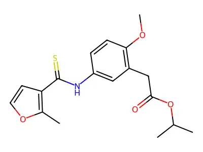 Furancarbothioanilide deriv. structure