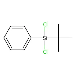 二氯(叔丁基)苯基硅烷 structure
