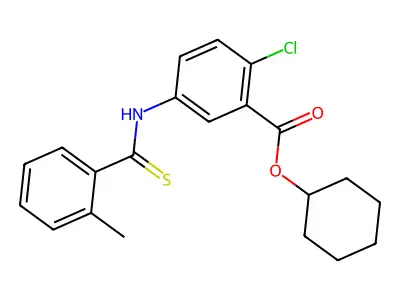 Benzcarbothioanilide deriv. structure