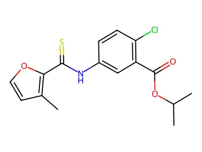 Furancarbothioanilide deriv. structure