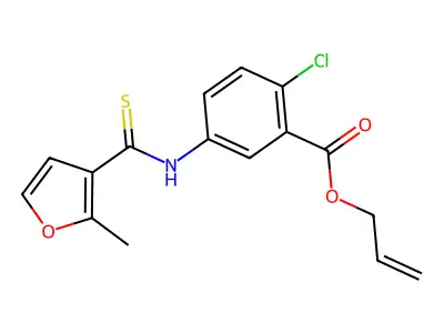 Furancarbothioanilide deriv. structure