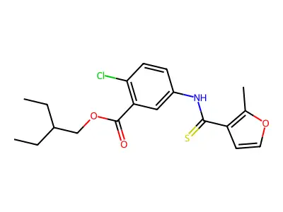 Furancarbothioanilide deriv. structure
