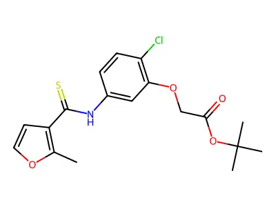 Furancarbothioanilide deriv. structure