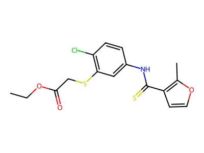 Furancarbothioanilide deriv. structure