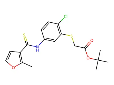 Furancarbothioanilide deriv. structure