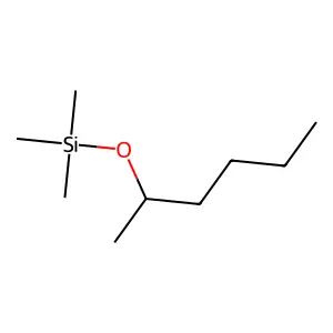 Trimethyl[(1-methylpentyl)oxy]silane structure