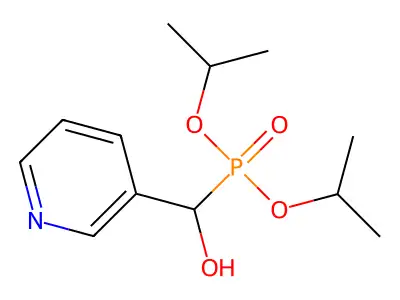 Di(propan-2-yloxy)phosphoryl-pyridin-3-ylmethanol structure