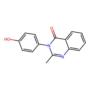 3-(4-Hydroxyphenyl)-2-methylquinazolin-4-one structure