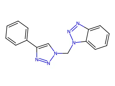 1-[(4-Phenyltriazol-1-yl)methyl]benzotriazole structure