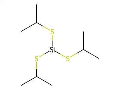 Tris(propan-2-ylsulfanyl)silane structure