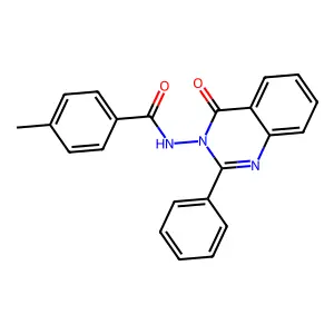 4-methyl-N-(4-oxo-2-phenylquinazolin-3-yl)benzamide structure