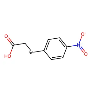 Acetic acid, (p-nitrophenylselenyl)- structure
