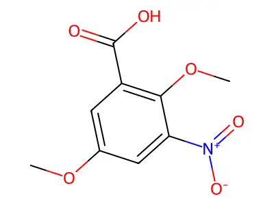 2,5-Dimethoxy-3-nitrobenzoic acid structure