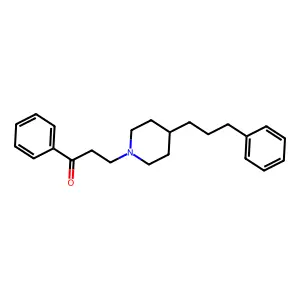 N-(3-oxo-3-phenylpropyl)-4-(3-phenylpropyl)piperidine structure