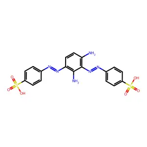 1,3-Diamino-2,4-bis(p-sulfophenylazo)benzene structure