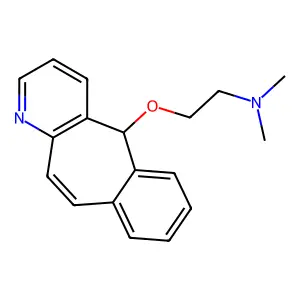 5H-Benzo(4,5)cyclohepta(1,2-b)pyridine, 5-(2-(dimethylamino)ethoxy)- structure