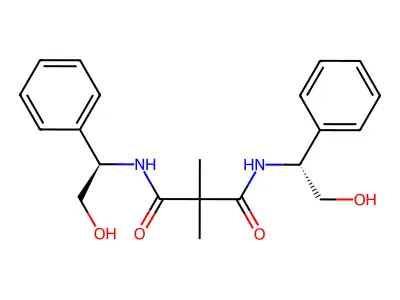N1,N3-Bis(2-hydroxy-1-phenylethyl)-2,2-dimethylmalonamide structure