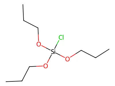 Chloro(tripropyloxy)silane structure