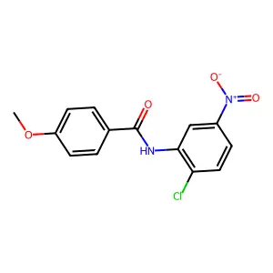 N-(2-chloro-5-nitrophenyl)-4-methoxybenzamide structure