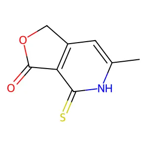 6-methyl-4-thioxo-4,5-dihydrofuro[3,4-c]pyridin-3(1H)-one structure