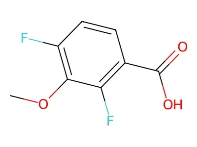 2,4-Difluoro-3-methoxybenzoic Acid structure